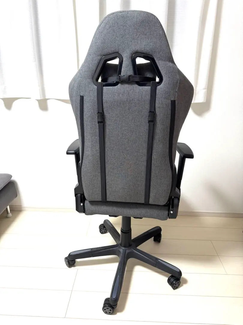 Silla para juegos GTRACING de tela gris