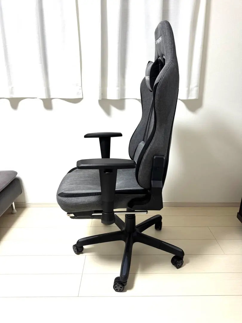 Silla para juegos GTRACING de tela gris