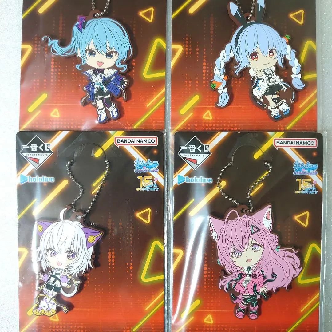 Hololive Cyberpunk Style Kyuncharacter Rubber Charms 4 types