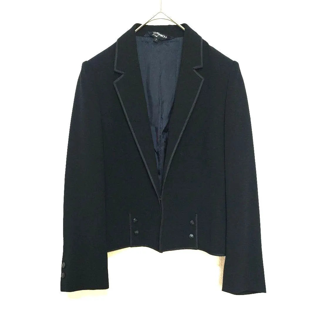 Jacket Tailored Formal Business Solid Correspondence in Japan Black No. 7 S | ジャケット テーラード フォーマル ビジネス 無地 日本製 黒 7号 S