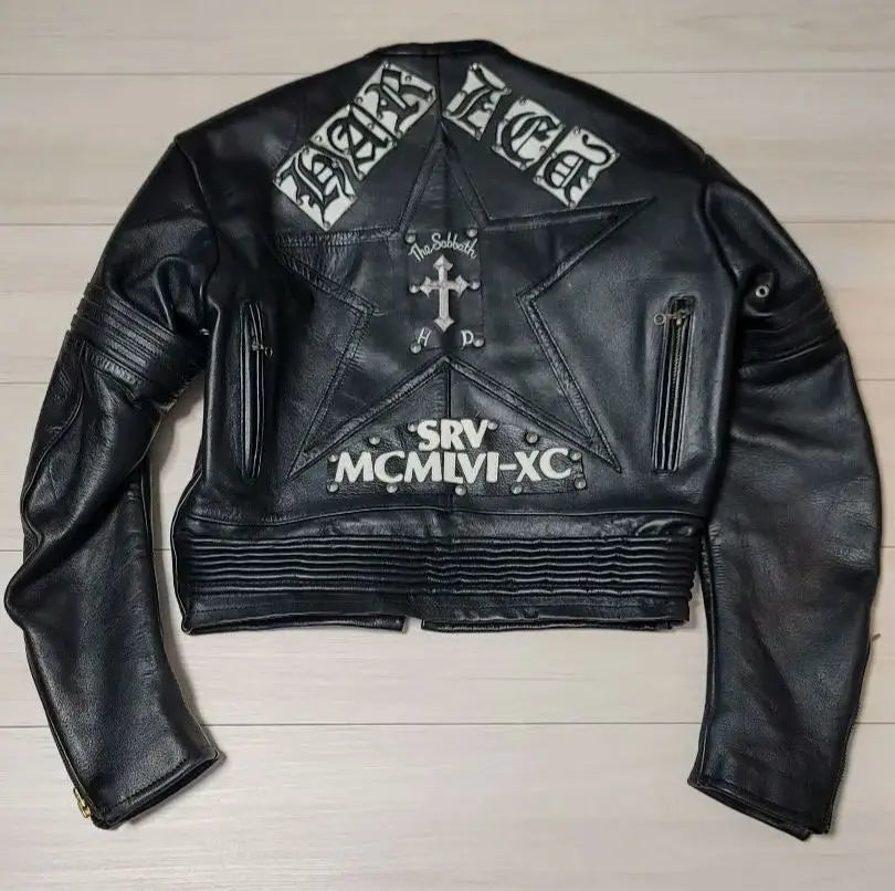 Leather Bikers Vintage Single Short Riders