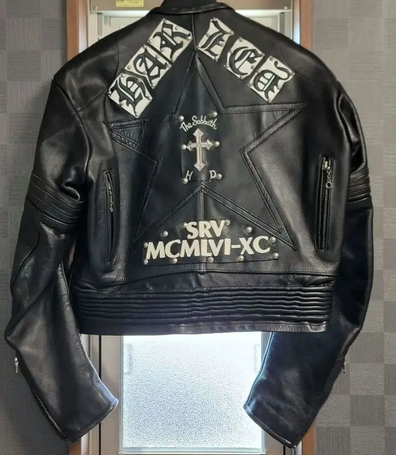 Leather Bikers Vintage Single Short Riders