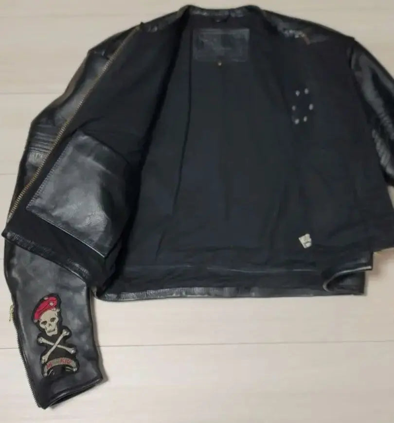 Leather Bikers Vintage Single Short Riders