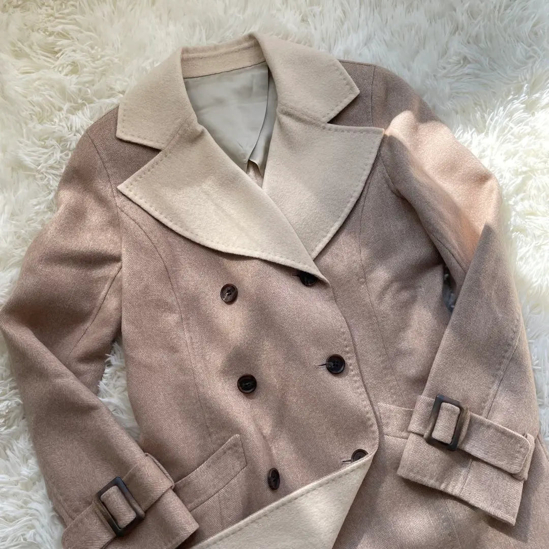 Harrods Angola Herringbone Double Face Double Chester Coat