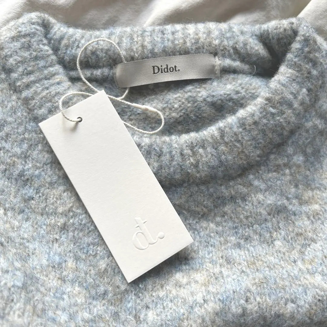 Novedad ★ DIDOT.SHOWROOM Punto Celeste Gris | 新品★Didot.showroom ニット ライトブルーグレー