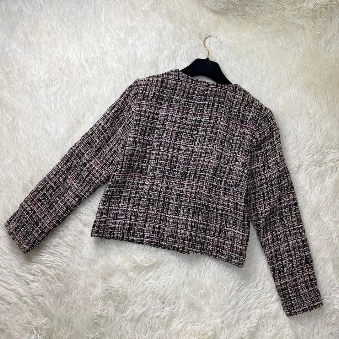 Beautiful condition ♡Theory luxe Theory luxe No collar tweed jacket