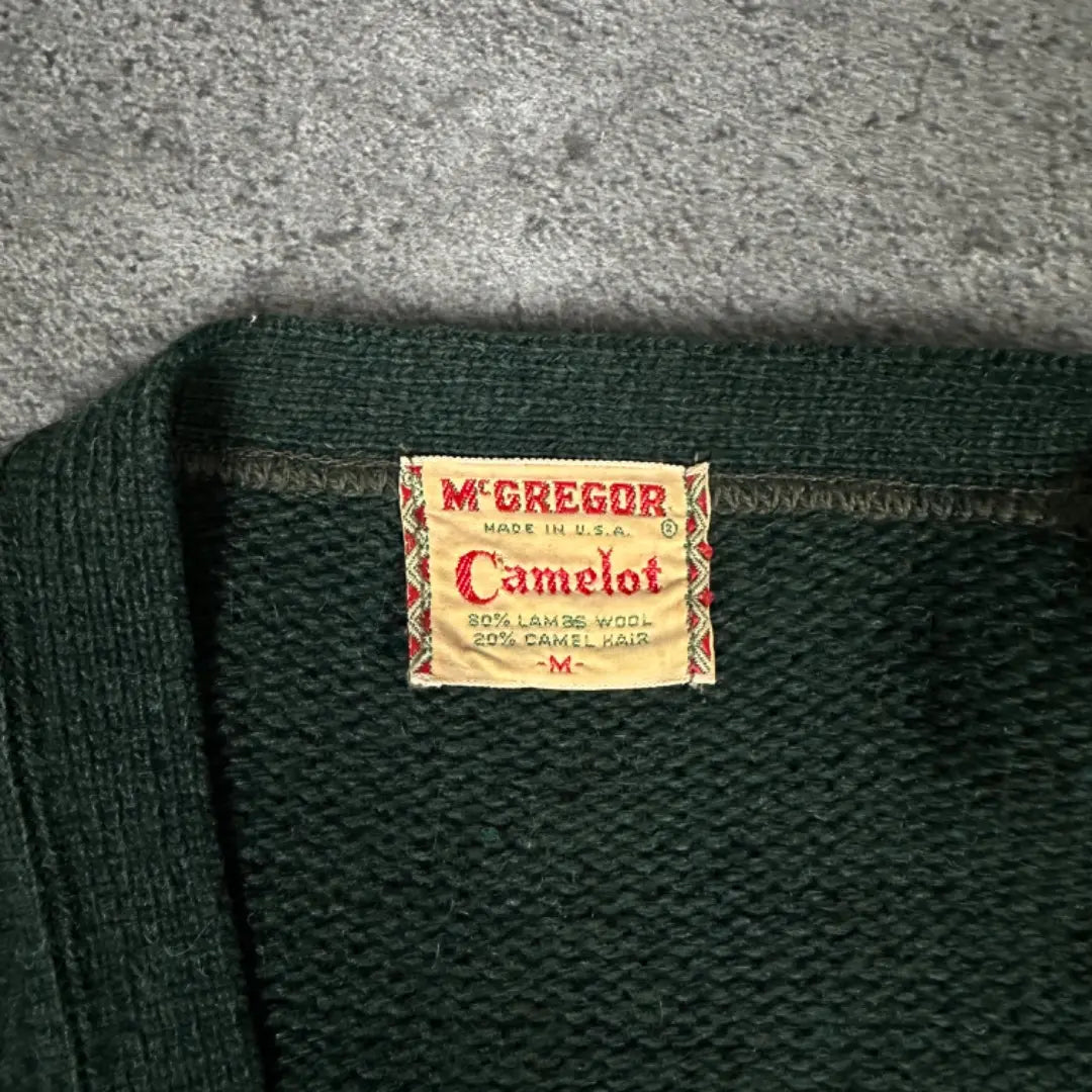 Rare camel hair McGREGOR Camelot 60s cardigan