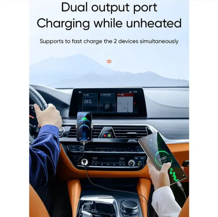 ☘️In-vehicle charger PD20W+QC3.0 USB-C car charger, fast charging