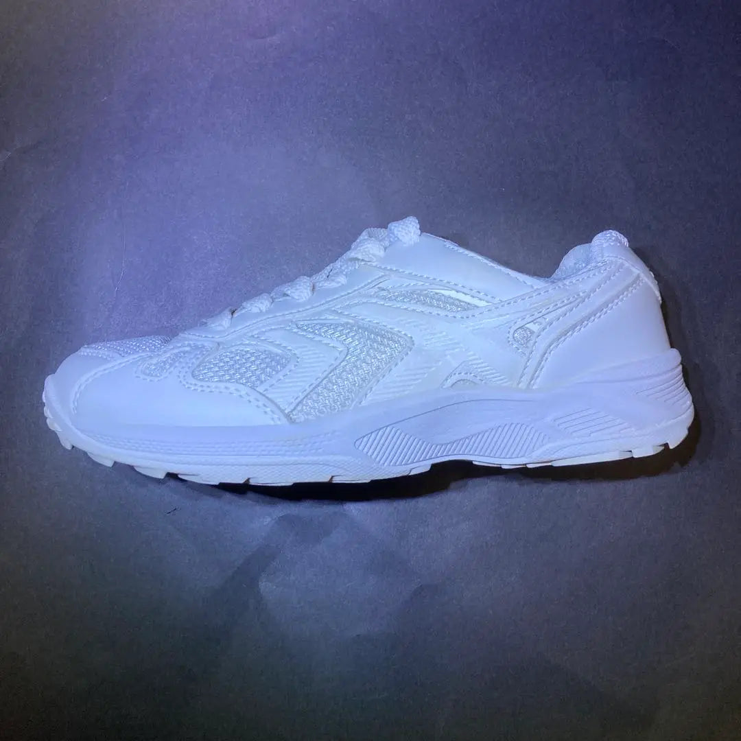 White mesh dodgeball shoes