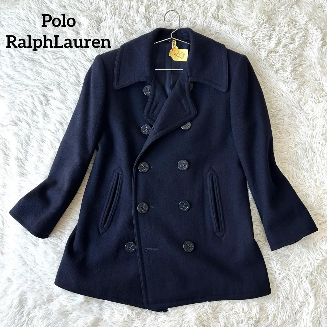 ⭐︎Good condition⭐︎Polo RalphLauren Wool Peacoat L size Navy