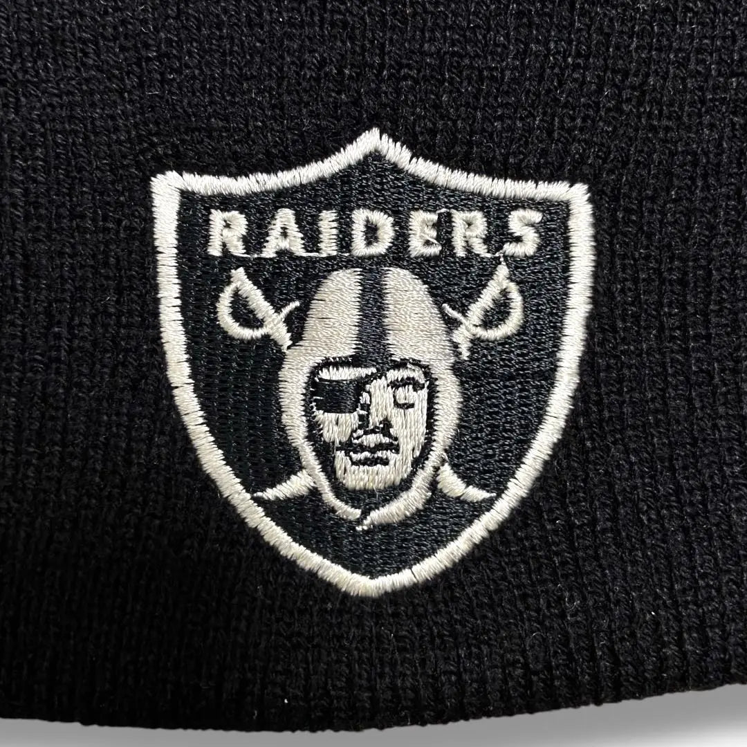 [Hard to obtain, thick fabric, logo embroidery] RAIDERS Beanie Black | 【入手困難・肉厚生地・ロゴ刺繍】RAIDERS レイダース Beanie 黒