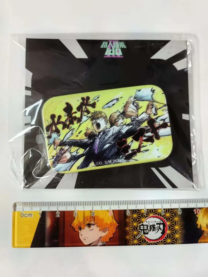 Mob Psycho 100 China-only Square Can Badge Reigen Shintaka Special Move Hydrogen Water Mist