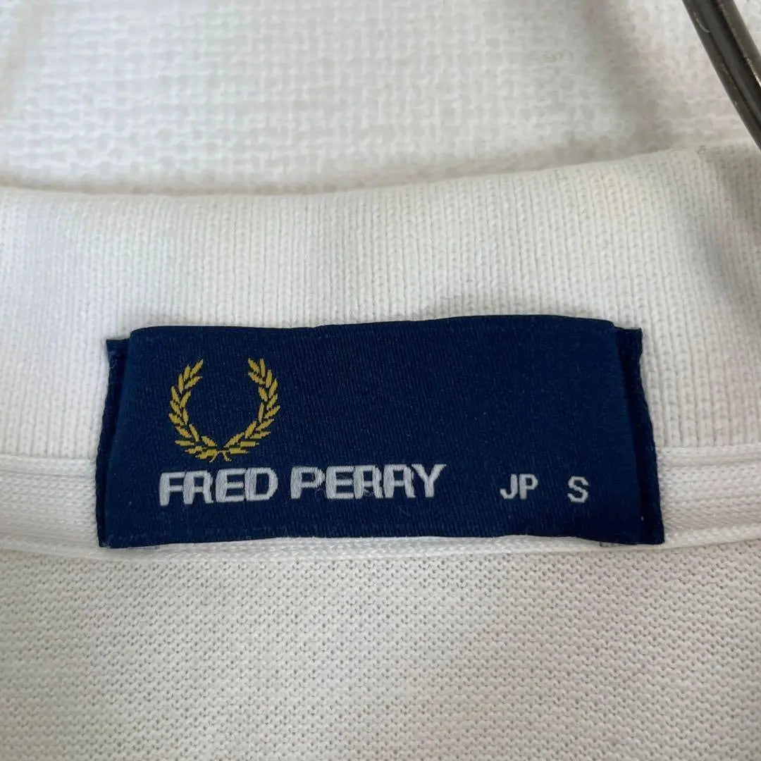 ◇Fred Perry [S] Short Sleeve Polo Shirt Embroidered Logo 100% Cotton Sports Casual