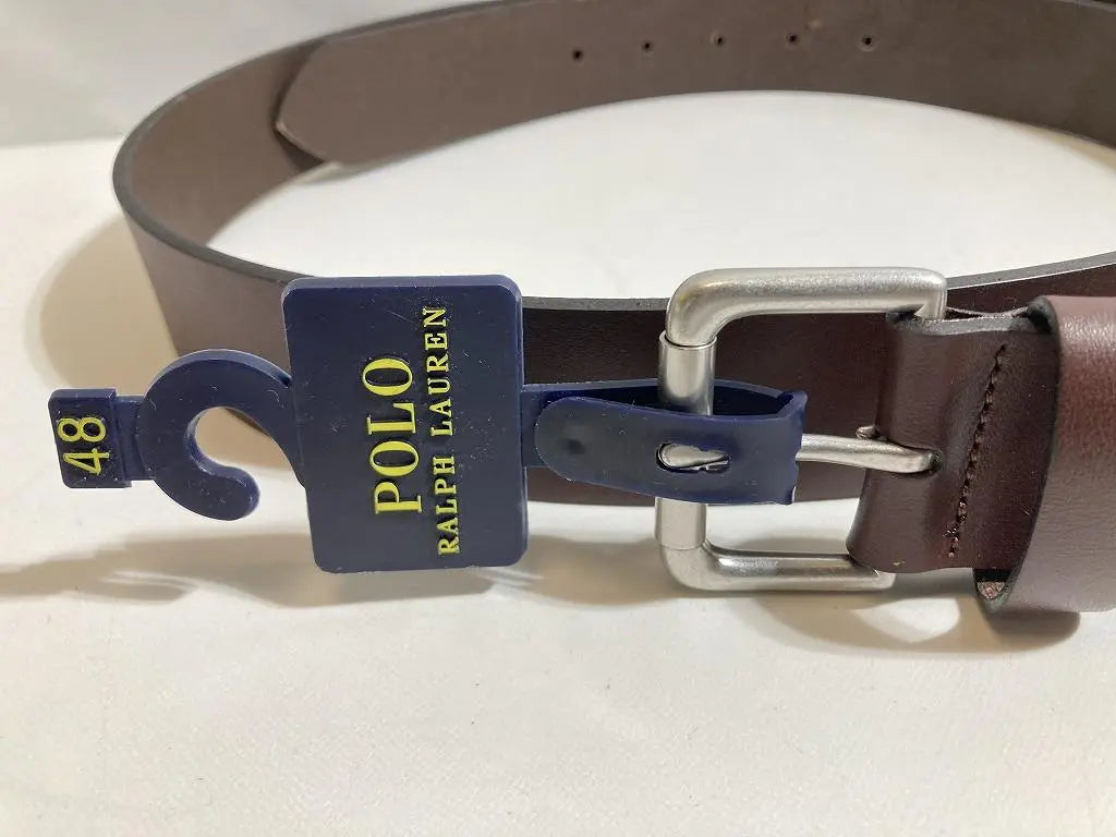 New Polo Ralph Lauren Belt Leather Brown Size 48