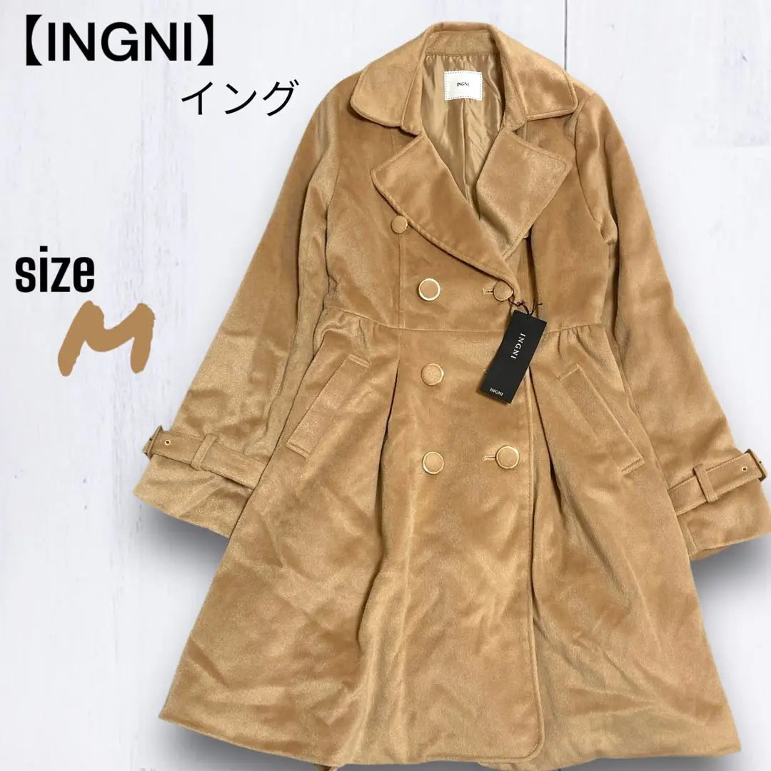 Brand new!! ️【INGNI】 ING Women's Coat with Belt Camel Size M