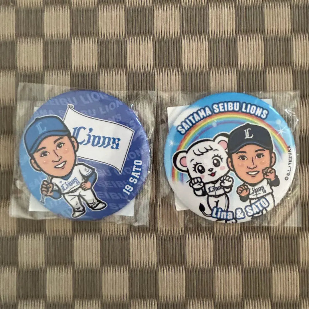 Seibu Lions Lions Gacha 2024 Sato Hayasuke Can Badge