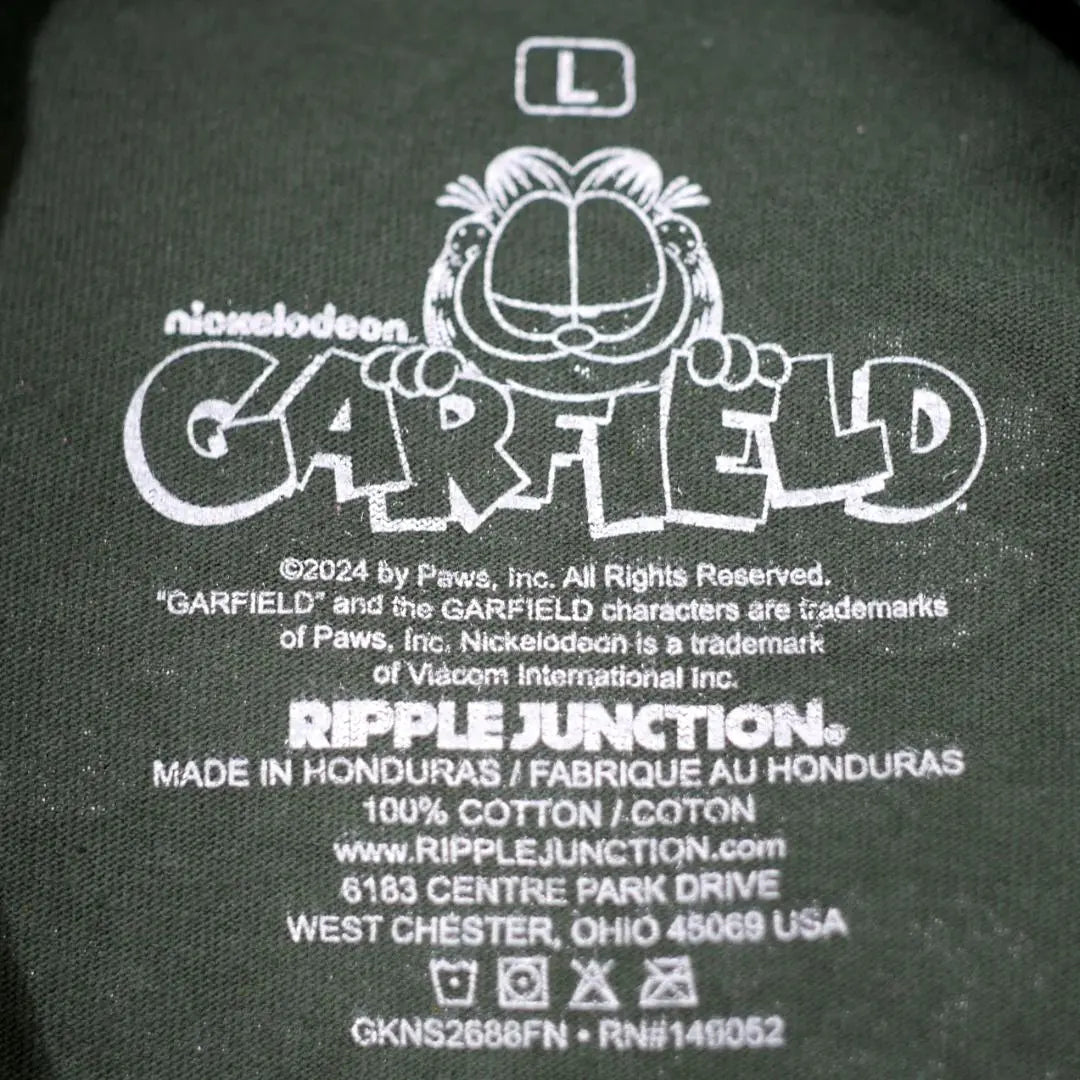 [L] Nueva camiseta GARFIELD Garfield limitada en el extranjero | 【L】新品 海外限定 Garfield ガーフィールド Tシャツ