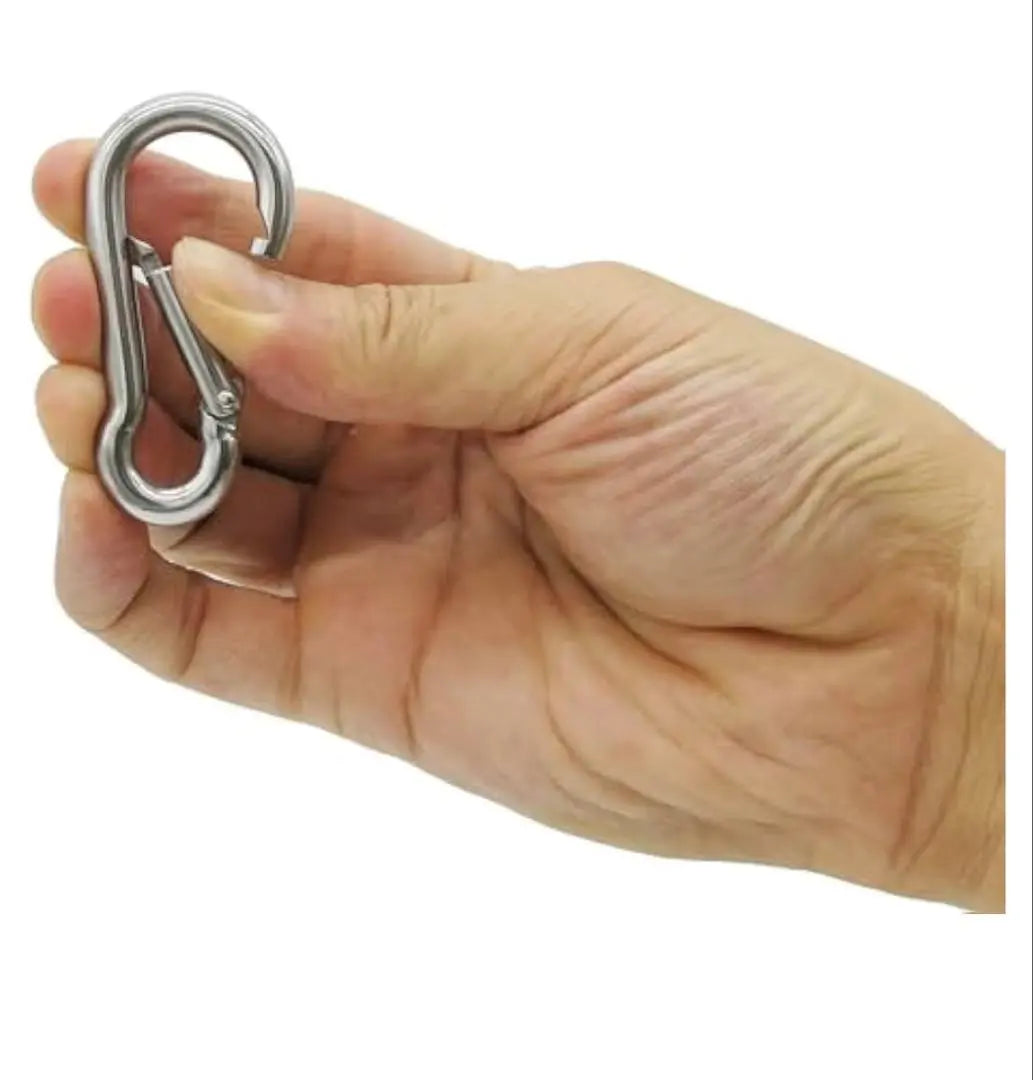 ✨Great deal✨ 4 stainless steel carabiners camping key chain