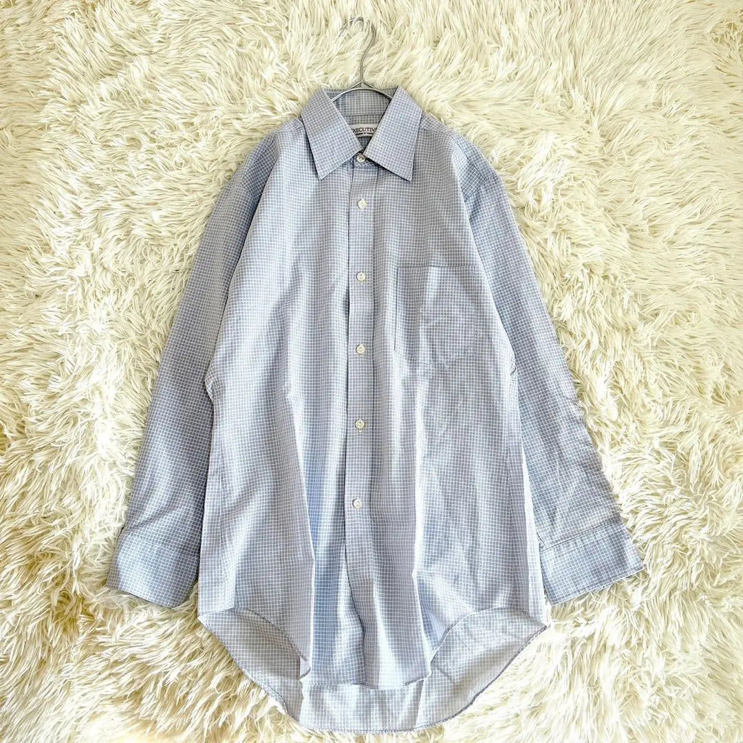 《EXECUTIVE》 CHOYA (38) Block check shirt cotton poly