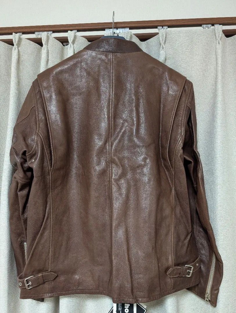 [New] Schott N.Y.C Schott Classic Racer Genuine Leather Jacket Brown