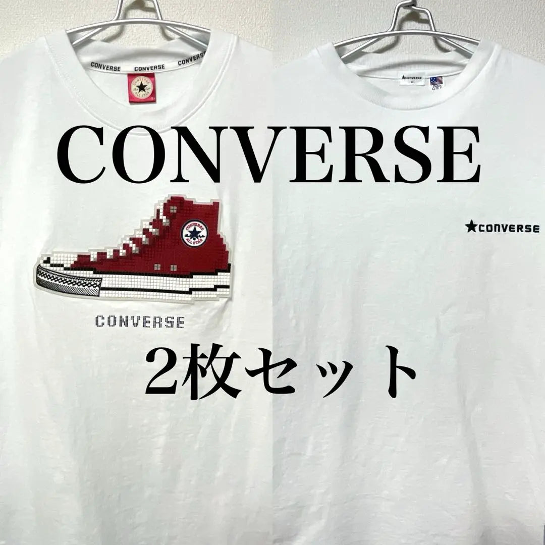 [Set of 2] CONVERSE T-shirt, bulk sale, rubber