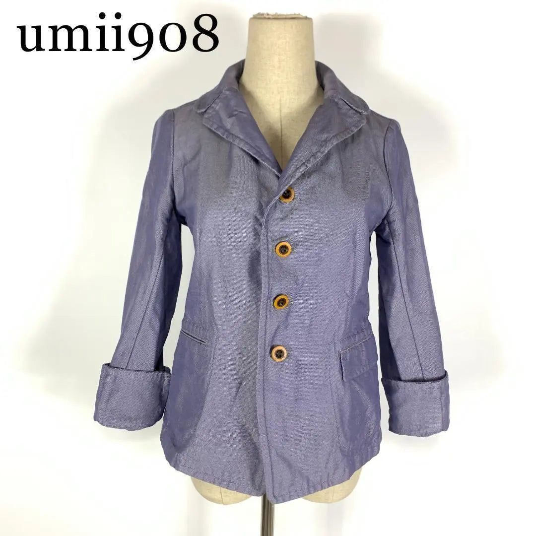 LA8186 Umikyu Zero Hachi Cotton Jacket Blue Blue 100% Cotton 1