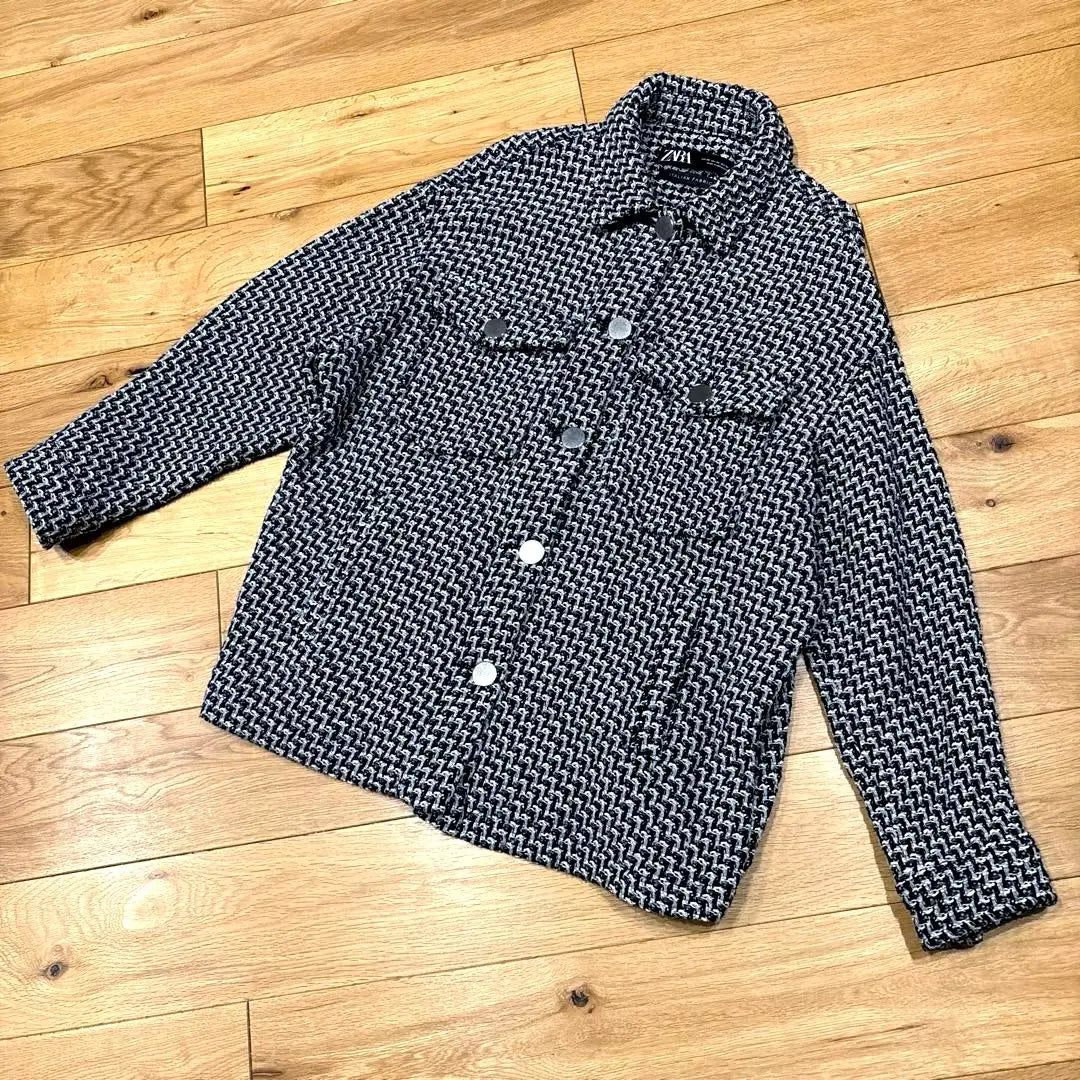 [ZARA]✳︎Cute tweed jacket✳︎XSsize✳︎Italian fabric