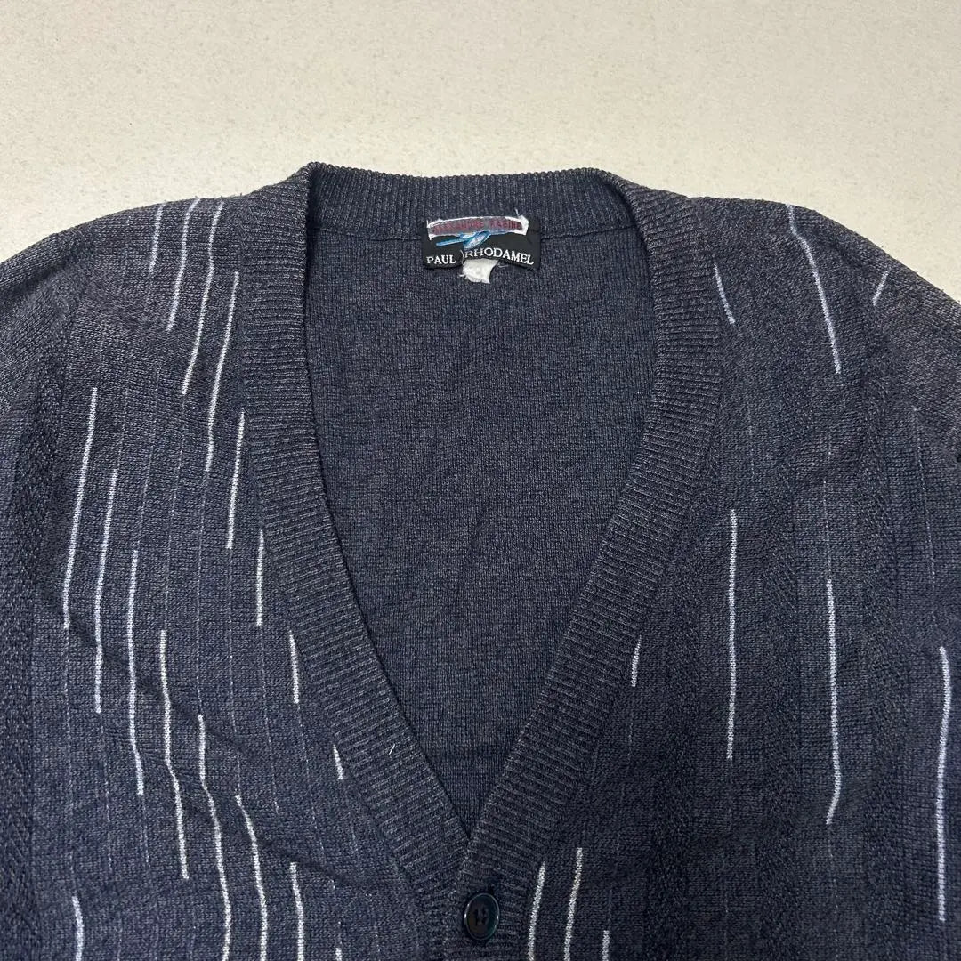 [Rare] PAUL RHODAMEL thick geometric pattern new vintage cardigan