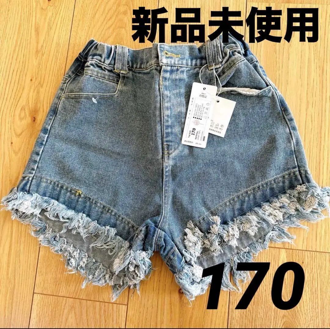 ❤️New and unused❤️Kids denim pants shorts 170