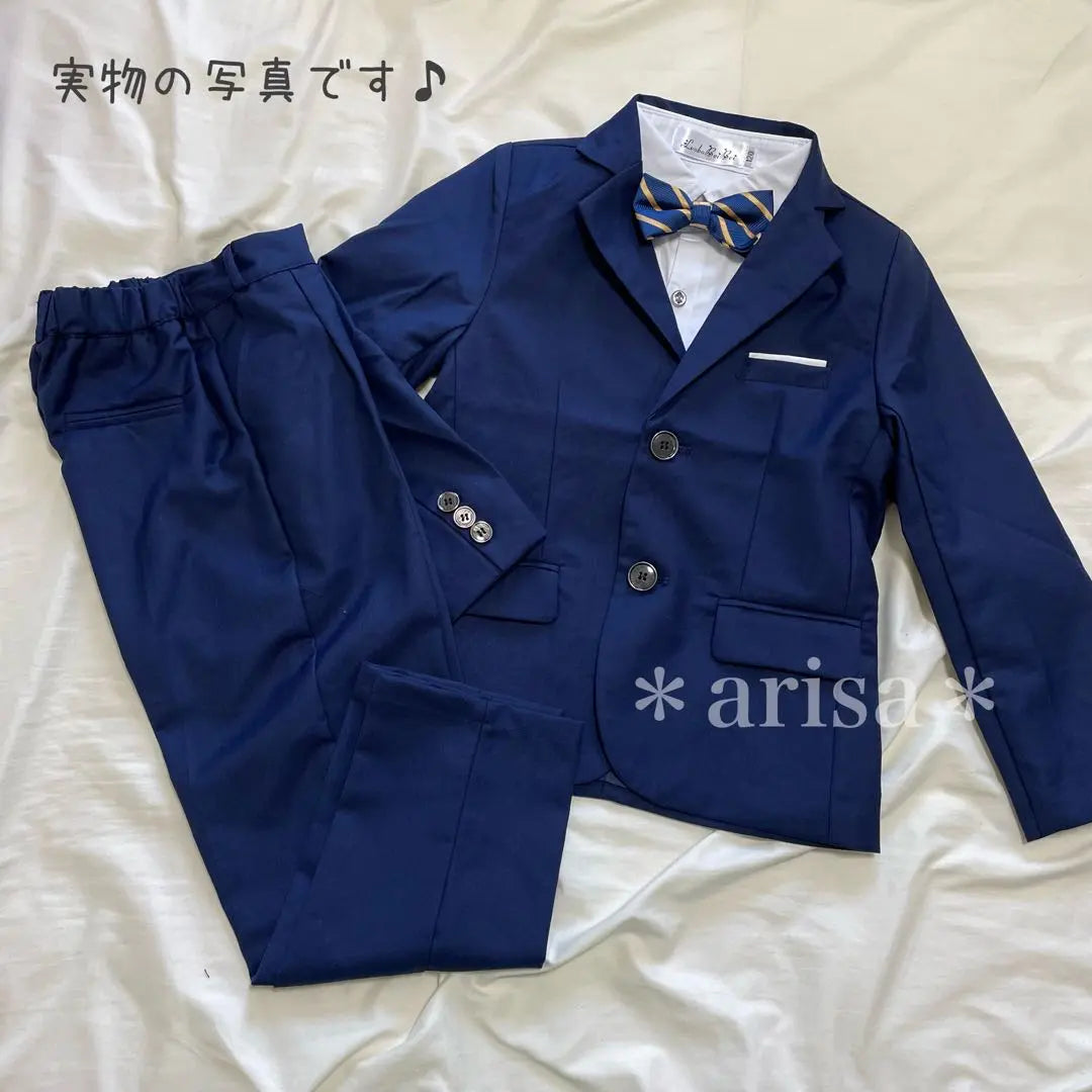 ❤️Graduation Entrance Celebration SALE❤️Boys 120 Suit Formal Navy Graduation Ceremony