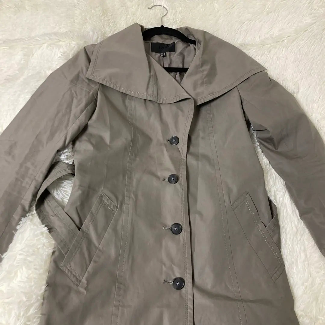 icB Women's Spring Trench Coat Gray M Size