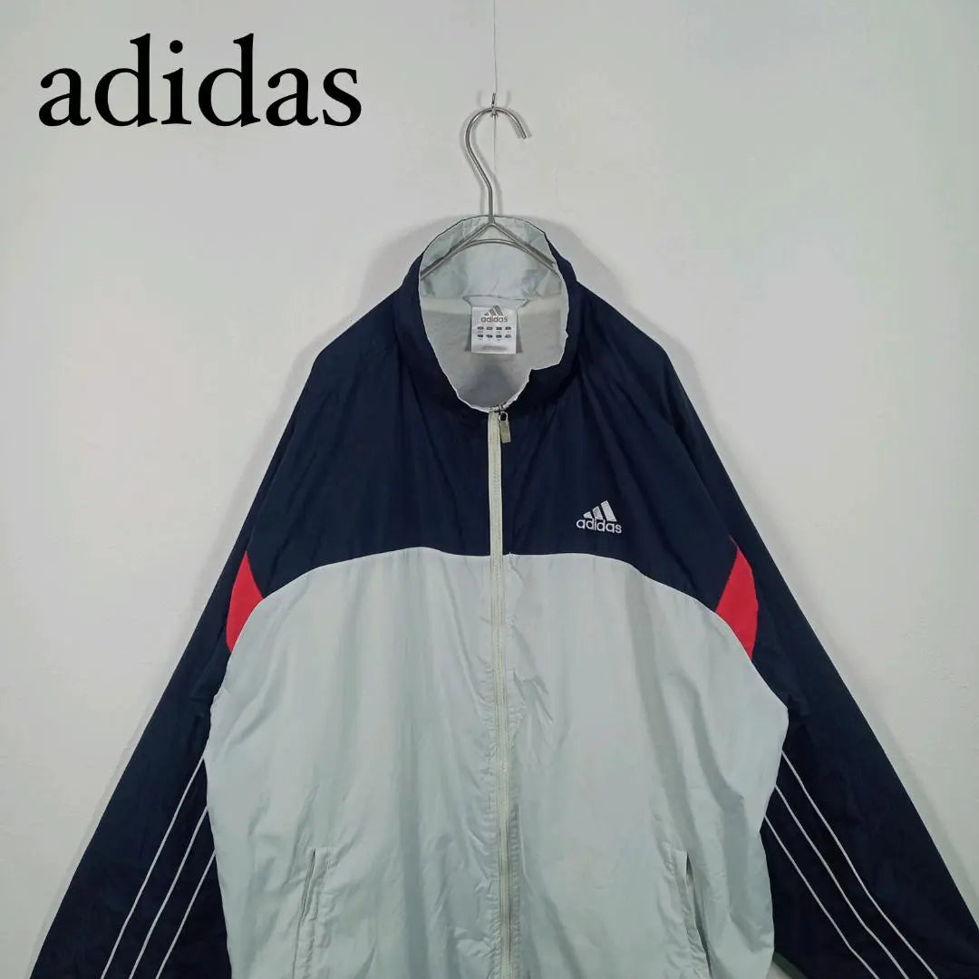 adidas nylon jacket drawcord XL