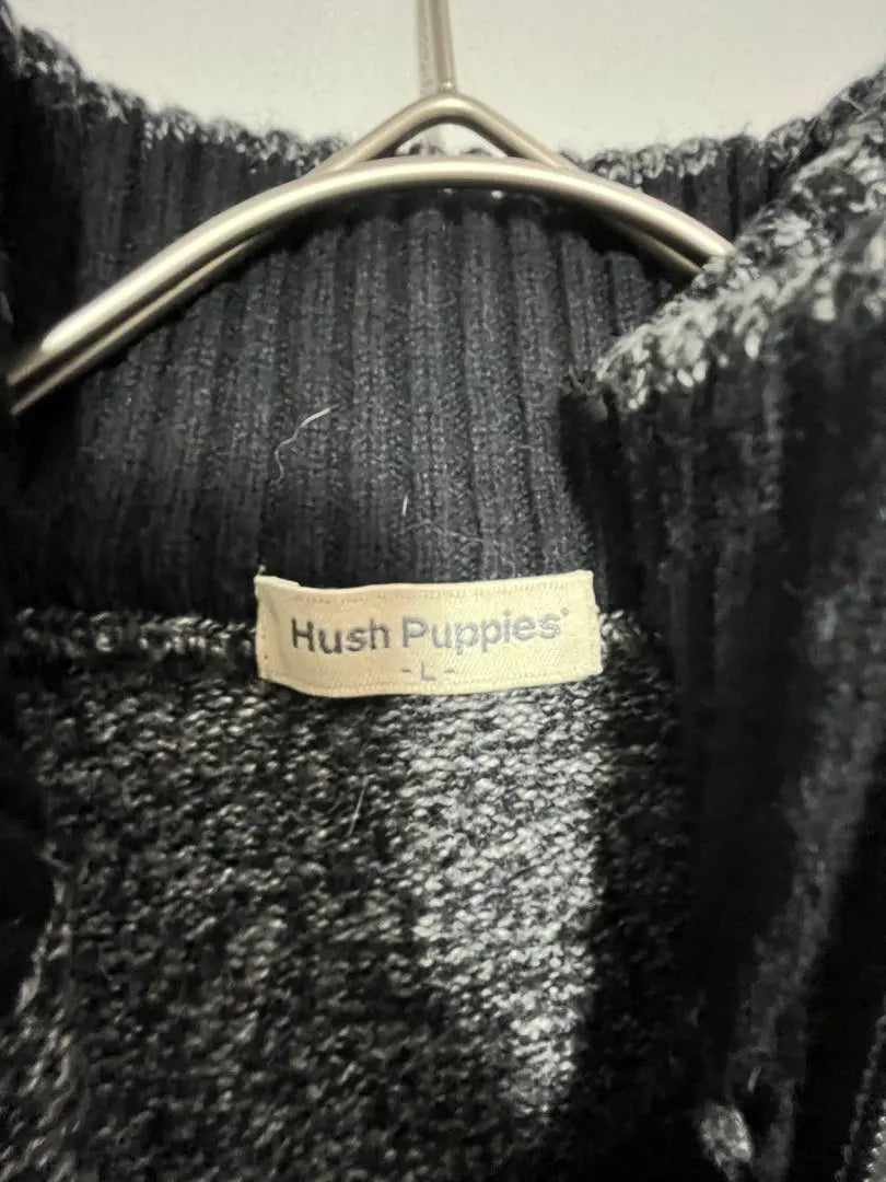 Hush Puppies cashmere blend half zip knit unisex warm L