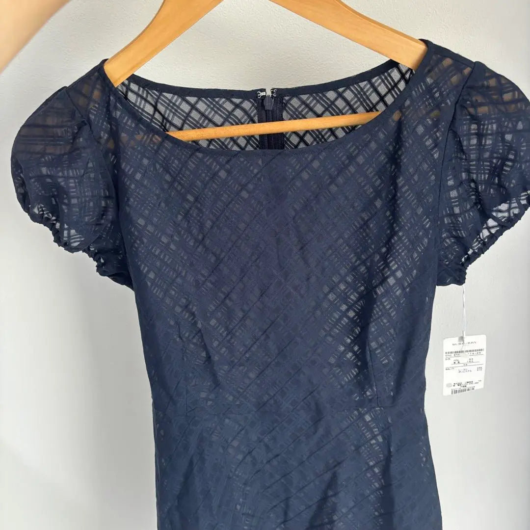 Unused, with tag, good condition, Burberry Blue Label, Tunic, Navy, Check