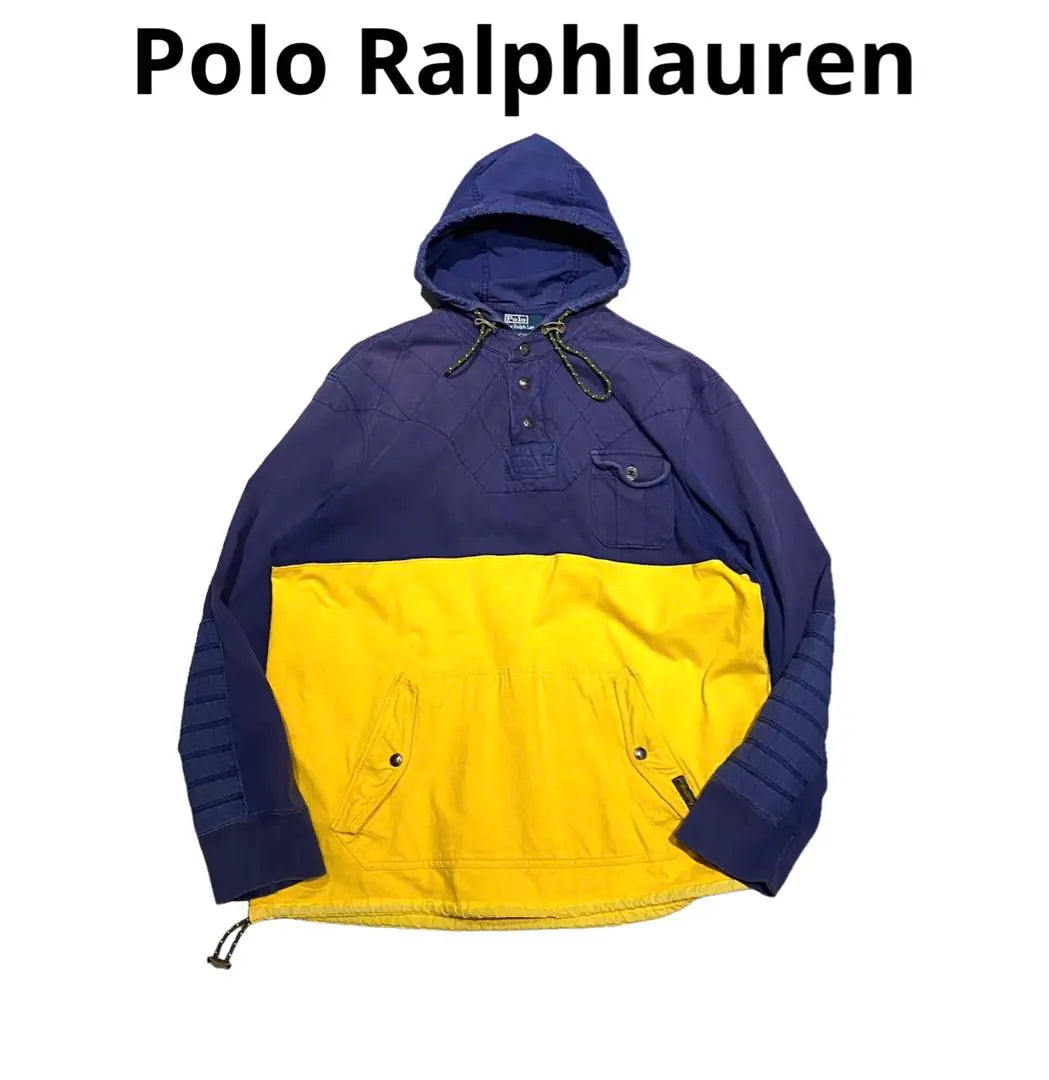 Polo Ralphlauren/Ralphlauren/Sudadera con capucha bicolor