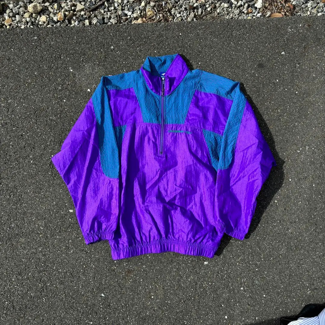 90s vintage UMBRO nylon jacket checked