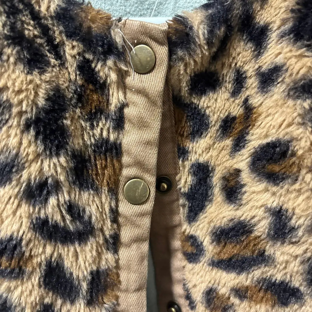 Ropa de abrigo para bebé, 80 cm, estampado de leopardo, niña y niño