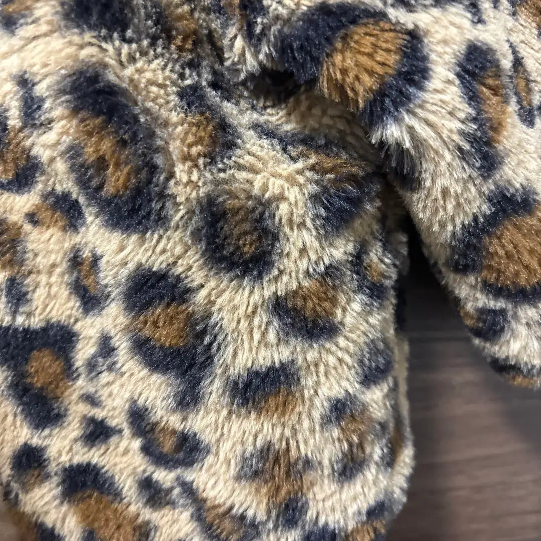 Ropa de abrigo para bebé, 80 cm, estampado de leopardo, niña y niño