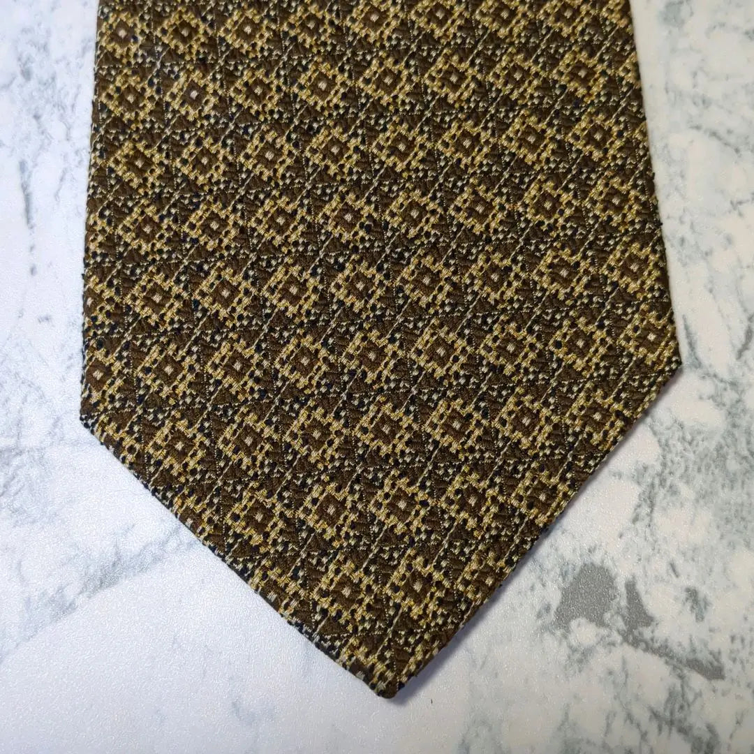 ✺Persole✺ Total pattern Geometric pattern flower pattern brown khaki dull yellow