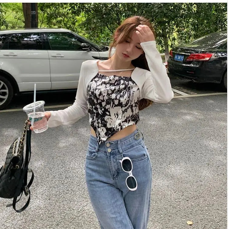 [Last 1 5XL] Large size Women's Spring/Summer Tops Long Sleeves