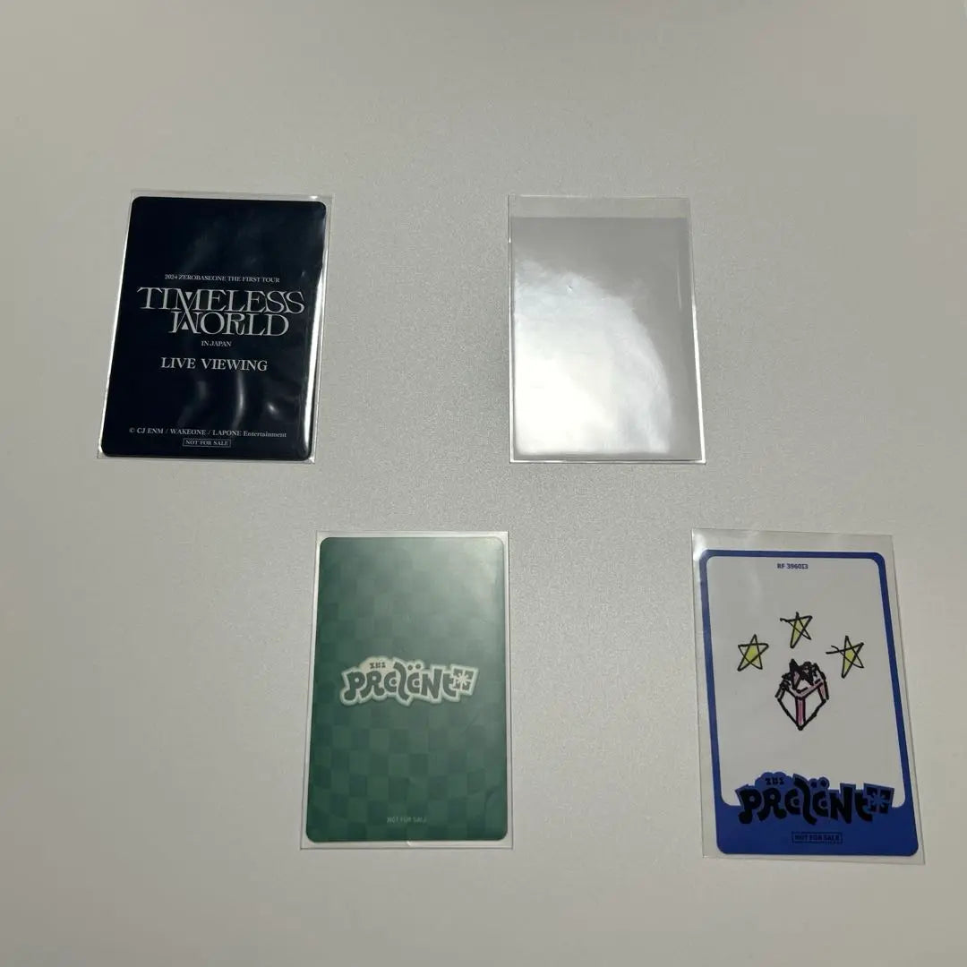 zerobaseone Han Yujin trading card & sticker set of 4