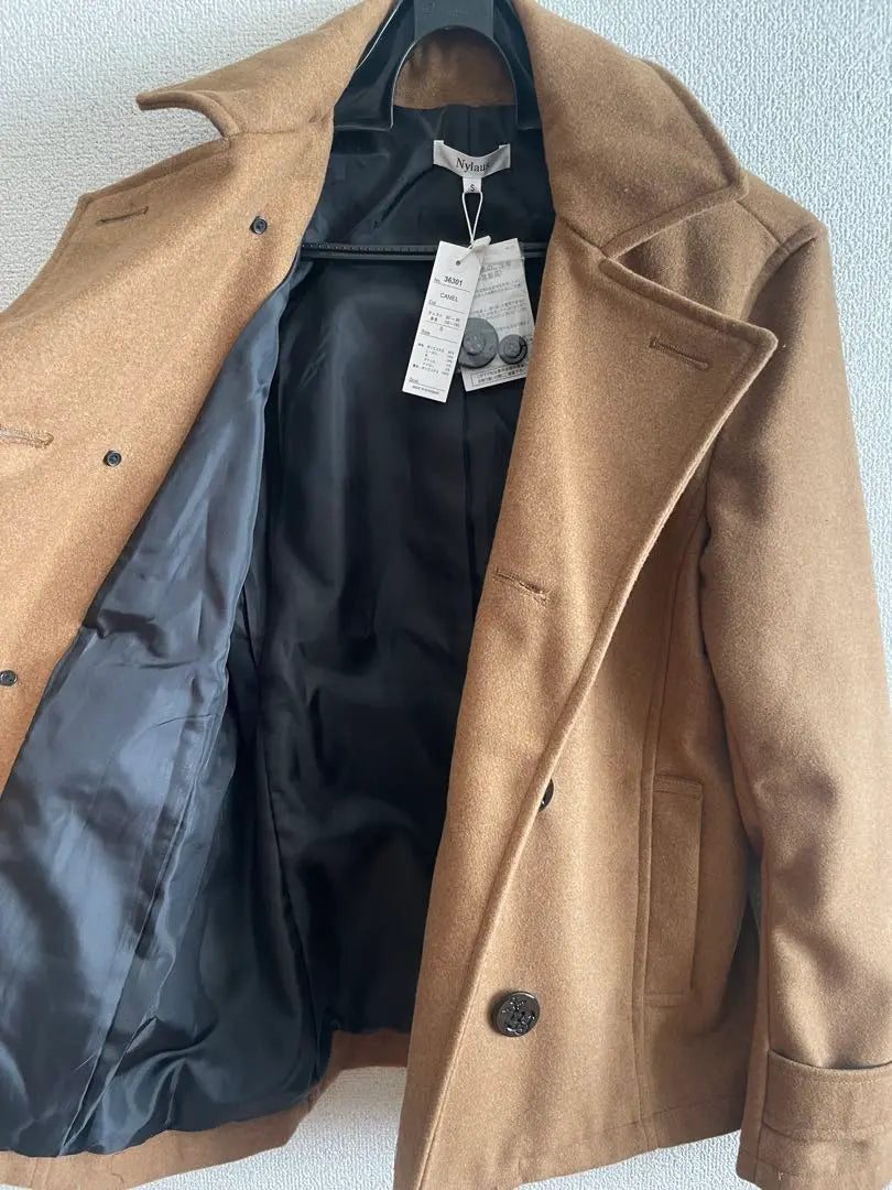 New tag included! Unused beige camel pea coat