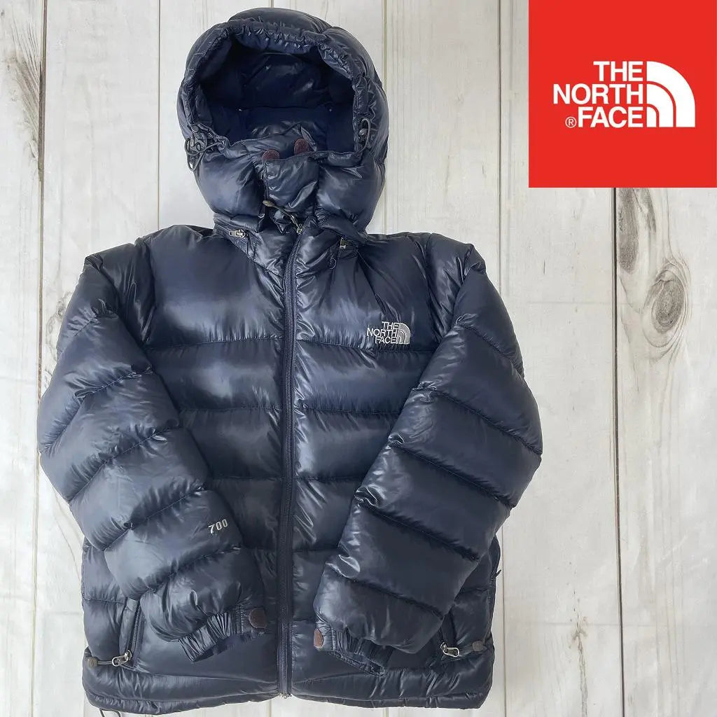 North Face Down Jacket Navy Men's S Size 700 Fill