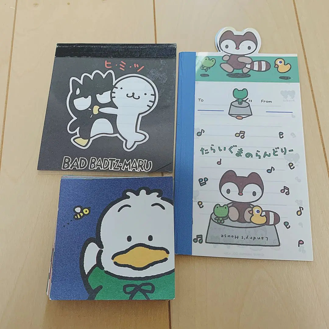 Notepad Sanrio Retro Batsumaru Duck Peckle Taraiguma