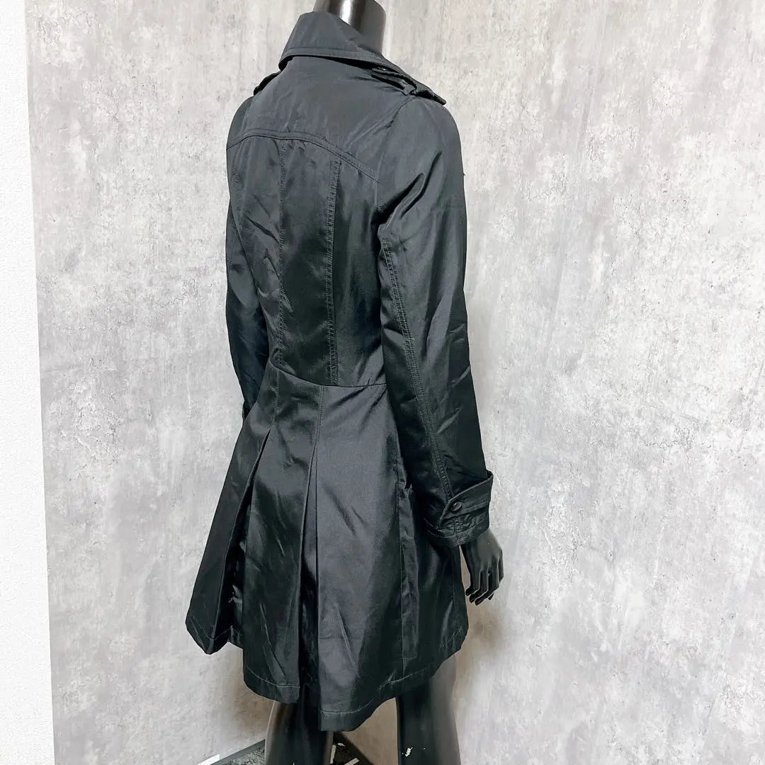 [INCEDE] Double Trench Coat, Business Simple, with Waist Belt