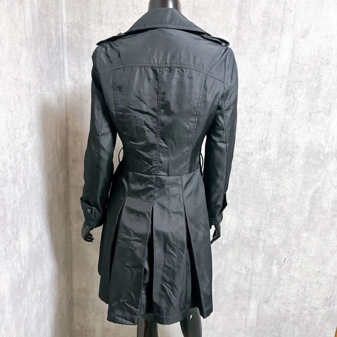 [INCEDE] Double Trench Coat, Business Simple, with Waist Belt