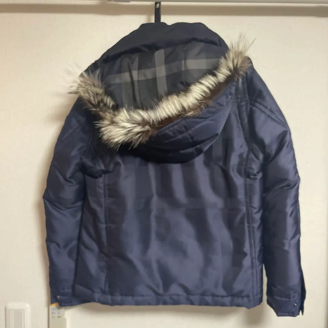 Black Label 4way Down Jacket Vest Check Fox