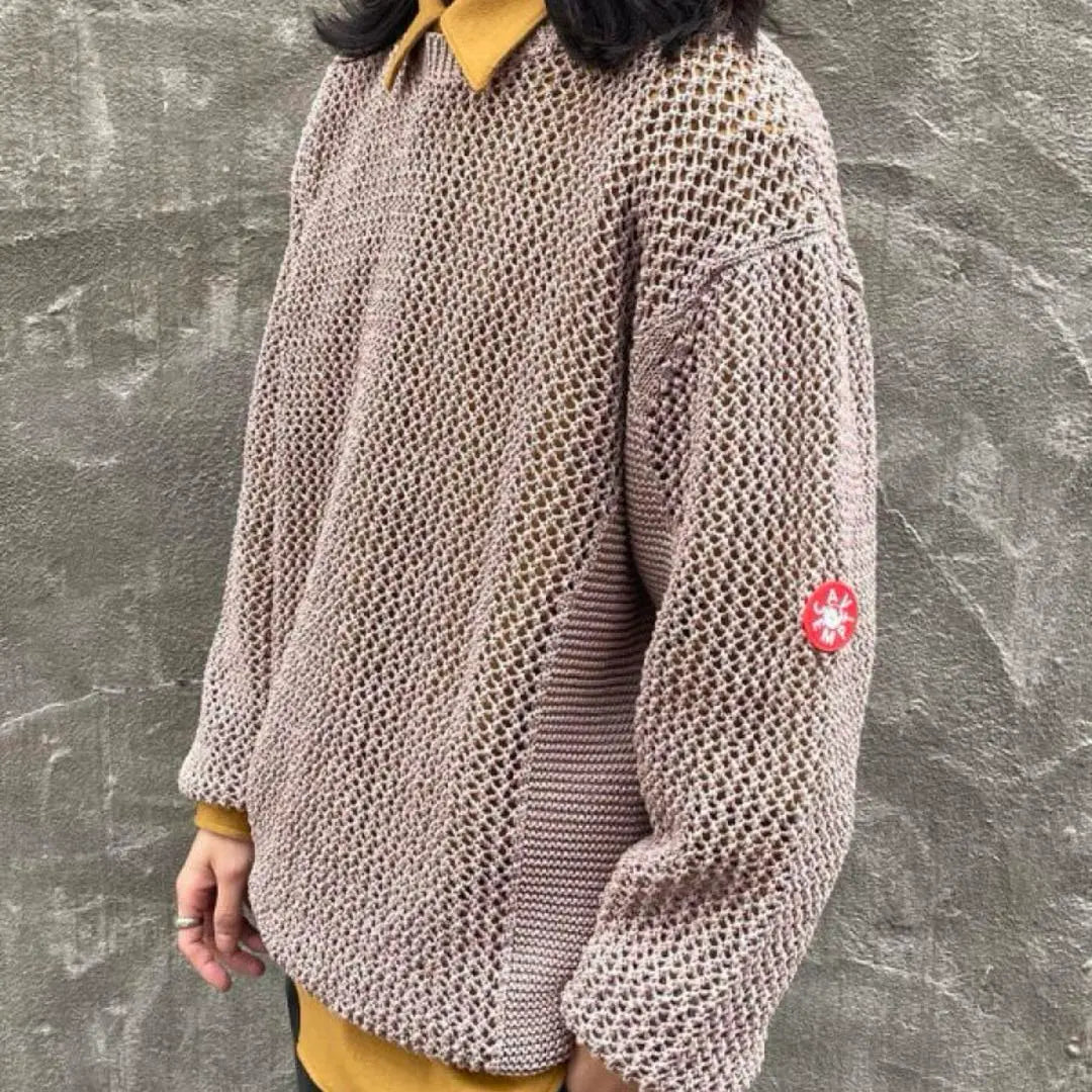 【New Product Not Used】C.E / SIDE RIB LOOSE NET KNIT Finished Products