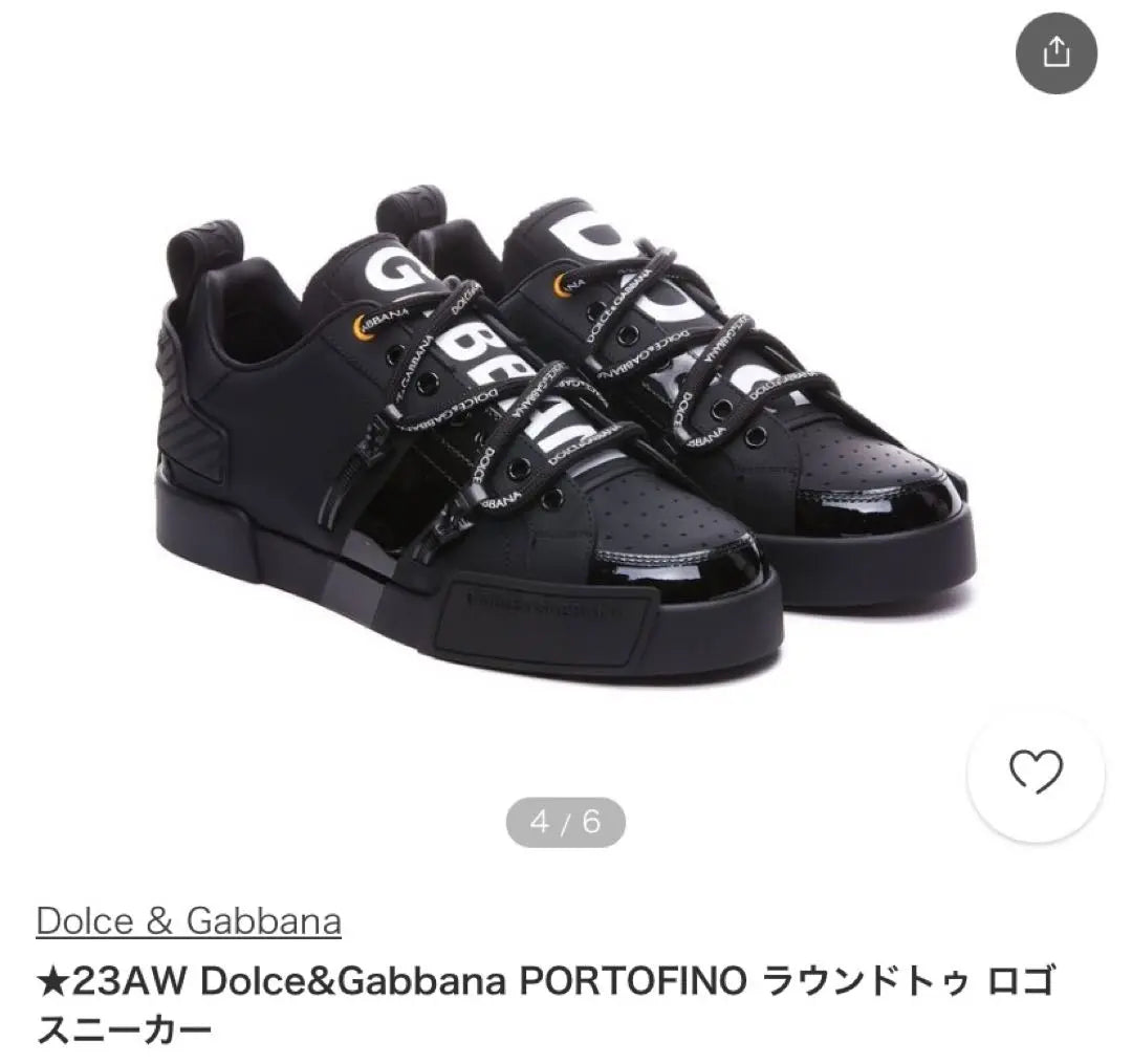 Dolce &amp; Gabbana [Casi nuevo] Zapatos de unos 26,5 cm usados ​​solo varias veces | ドルチェ&amp;ガッバーナ 【ほぼ新品】シューズ約26.5cm 数回のみ使用