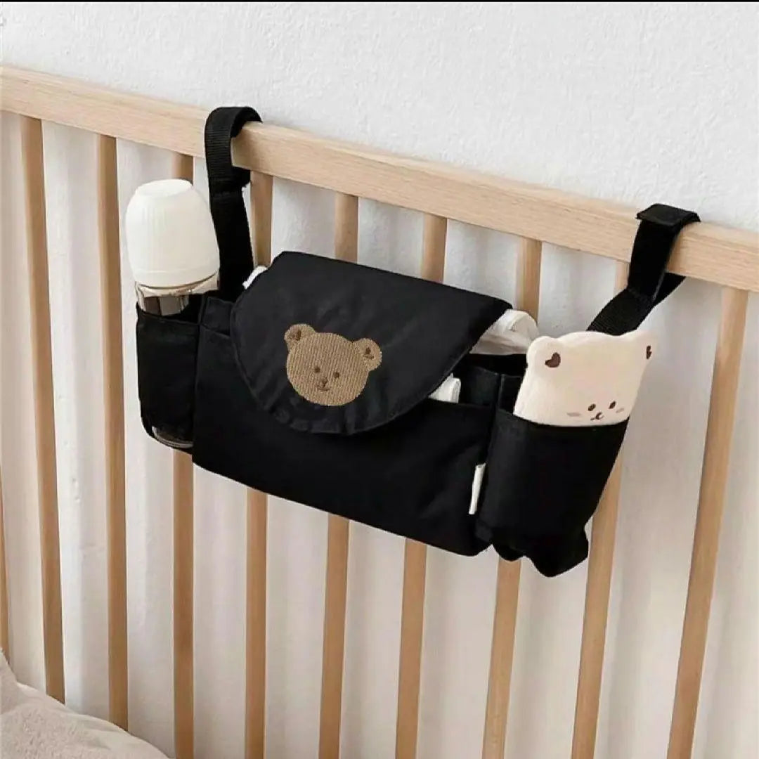 Stroller bag diaper case storage drink holder milk bet bear | ベビーカーバッグ オムツケース　収納　ドリンクホルダー　ミルク　ベット　くま